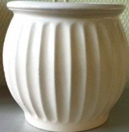 Горшок из керамики "Сфера" с поддоном